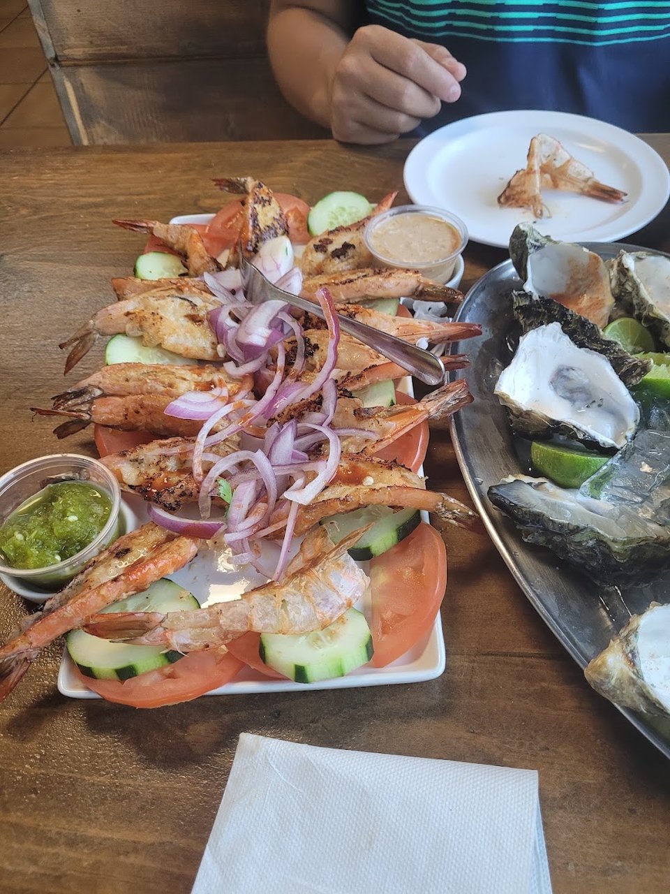 Carne Asada Y Camarones Planchados